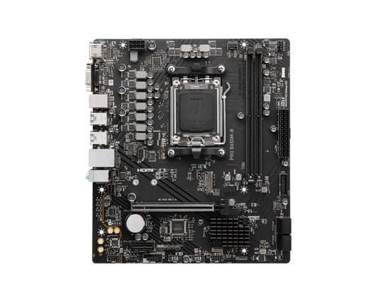 MSI PRO B650M-B AMD RYZEN 7000 Series AM5/DDR5/PCIe 4.0/1xM.2 - mATX Gaming MotherBoard