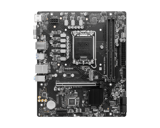 MSI PRO B760M-E, Intel 13th 12th Series, LGA 1700/DDR4/PCIe 4.0/1xM.2 - mATX Gaming MotherBoard