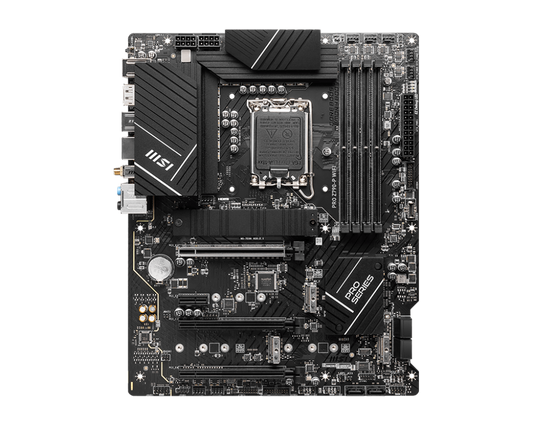 MSI PRO Z790-P WIFI (WiFi 6E) , Intel 13th 12th Series, LGA 1700/DDR5/PCIe 5.0/4xM.2 - ATX Gaming MotherBoard