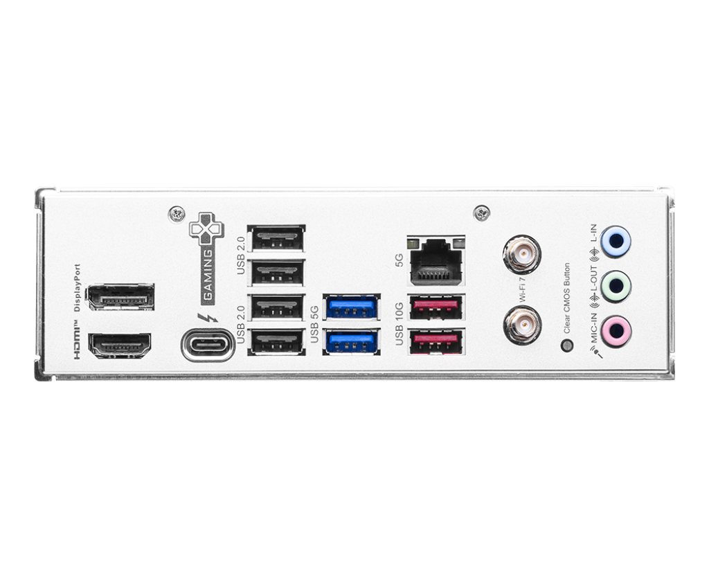 MSI B860 GAMING PLUS WIFI (Wi-Fi 7) Intel Core Ultra (Series 2), LGA 1851/DDR5/PCIe 5.0/3xM.2 - ATX Gaming MotherBoard