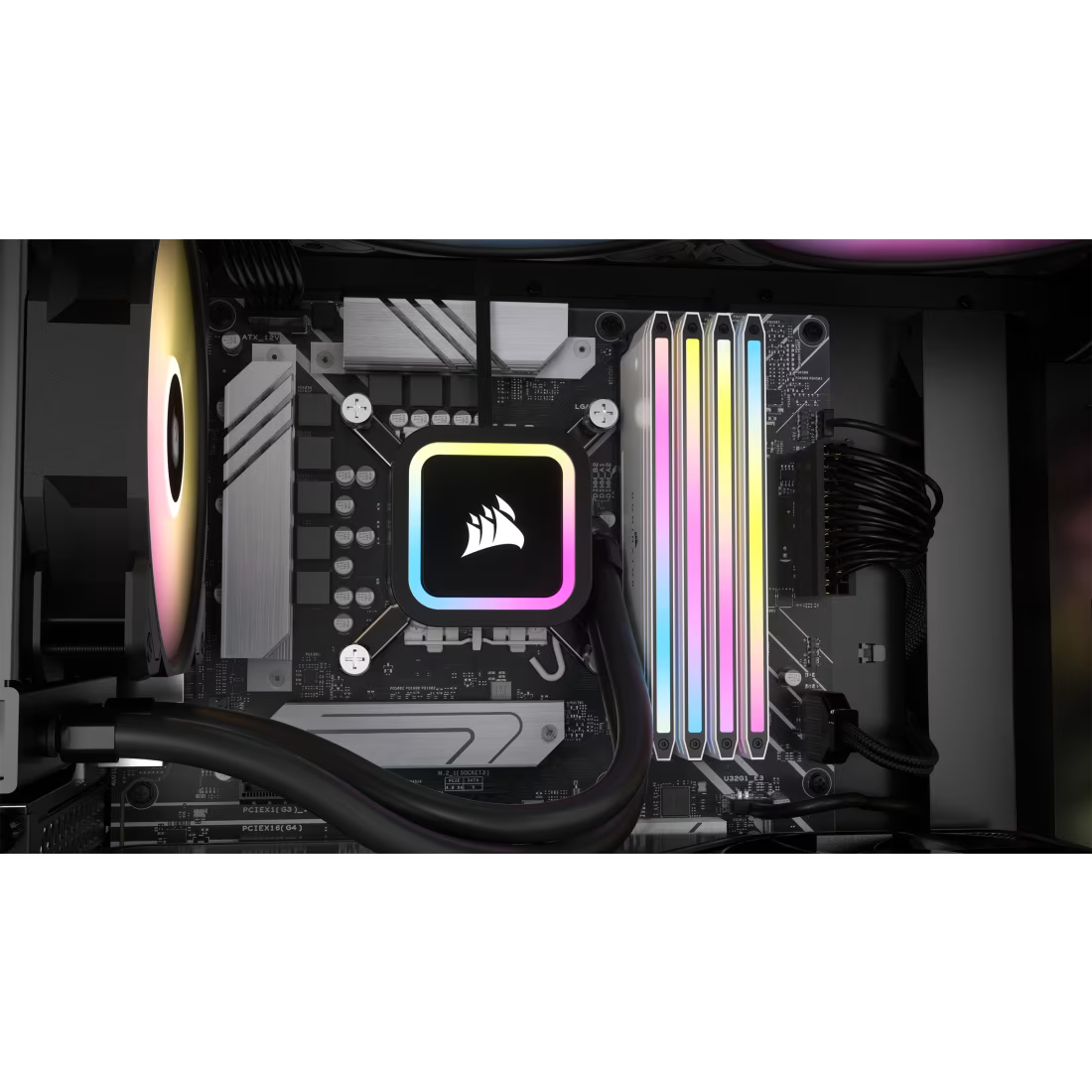 CORSAIR DOMINATOR TITANIUM RGB 48GB (2x24GB) DDR5 RAM 7200MT/s CL36 Memory Kit — White