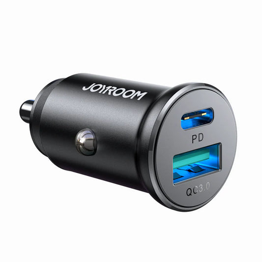 JOYROOM JR-CCN05 30W QC3.0+PD mini Metal Car Charger