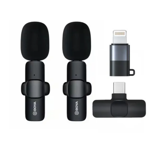 BOYA BY-MW3 Wireless Dual Microphone Type-C & Iphone