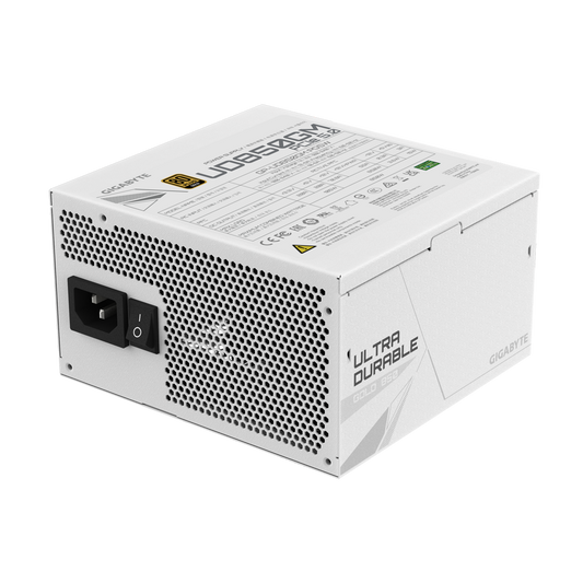 GIGABYTE UD850GM PG5 850W (ATX 3.0) PCIE 5.0 (12VHPWR) 80 Plus Gold Full Modular Power Supply (White Edition)