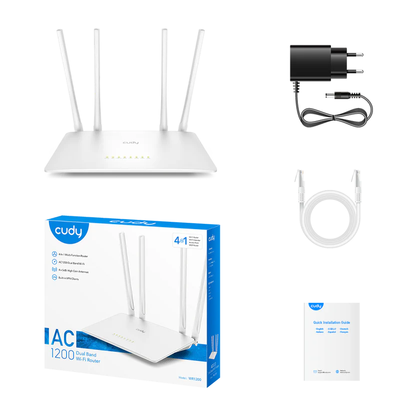 CUDY WR1200 AC1200 Dual-Band Wi-Fi Router