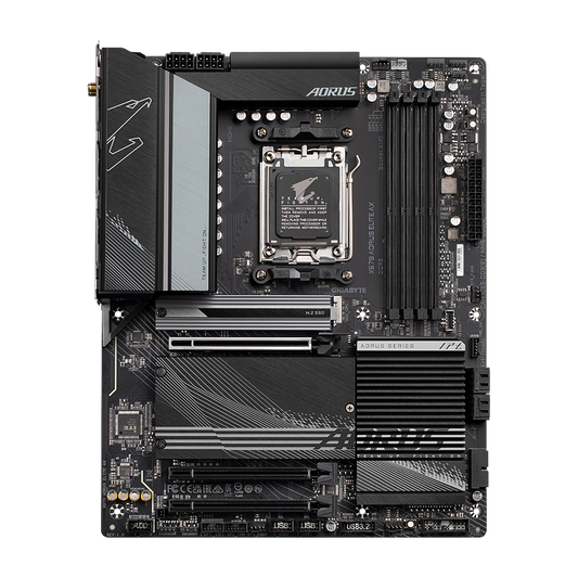 GIGABYTE X670 AORUS ELITE AX (WiFi 6E) AMD RYZEN 7000 Series AM5/DDR5/PCIe 5.0/4xM.2 - ATX Gaming MotherBoard