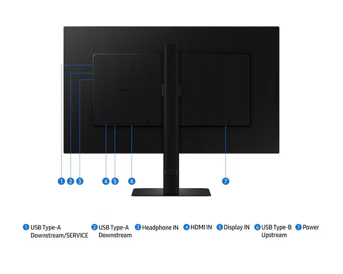 Samsung ViewFinity S6 (D606) 27" 2K QHD (2560 x 1440) Flat Business Monitor IPS, 100Hz, 5MS, 10 Bit, HDR10, sRGB 99% w/ Ergonomic Stand & Ultrathin Bezel Display