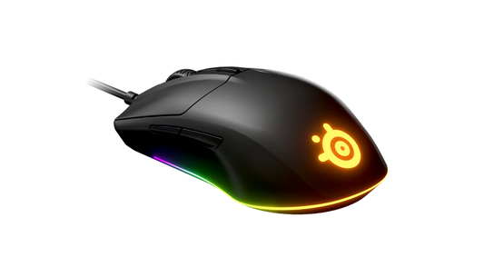 SteelSeries Rival 3 Wired Gaming Mouse with TrueMove Sensor and Prism Lighting