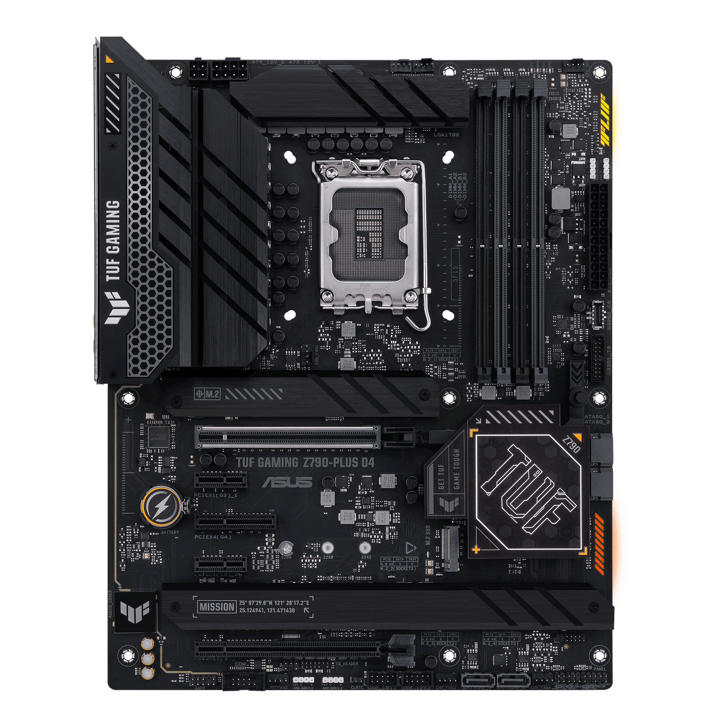 ASUS TUF GAMING Z790-PLUS D4, Intel 14th 13th 12th Series, LGA 1700/DDR4/PCIe 5.0/4xM.2 - ATX Gaming MotherBoard