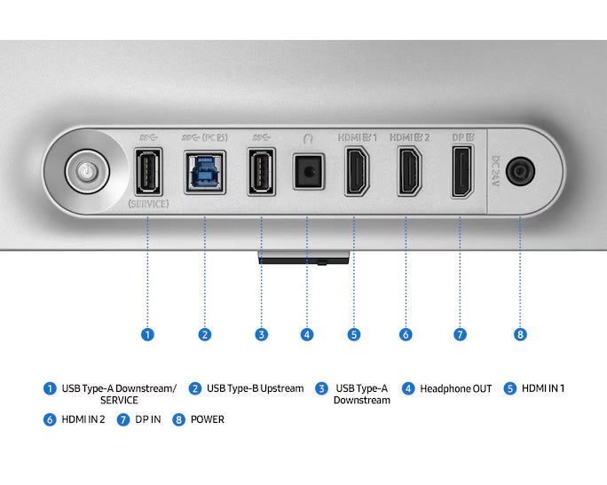 Samsung Odyssey OLED G8 (Non Smart) (FG810) 32" Flat Monitor 4K (3840 x 2160) 240Hz, 0.03ms(GTG), QD-OLED, HDR10+, 99% DCI Coverage, HDMI 2.1, Core Sync w/ Sleek Metal Design, Ergonomic Stand