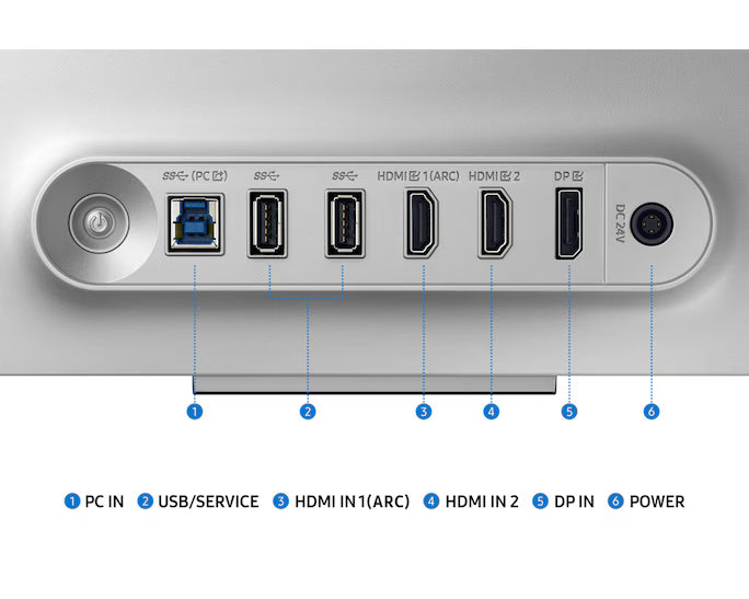 Samsung Odyssey OLED G8 Smart (DG802) 32" Flat Monitor 4K (3840 x 2160) 240Hz, 0.03ms(GTG), QD-OLED, HDR10+, 99% DCI Coverage, HDMI 2.1, Core Sync, G-Sync compatibility w/ Sleek Metal Design, Ergonomic Stand & Speaker