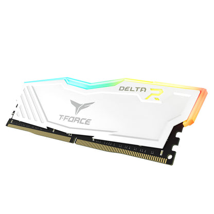 TEAMGROUP T-Force Delta RGB 16GB Kit (2x8) 3600MHz CL18 DDR4 Desktop Memory - White