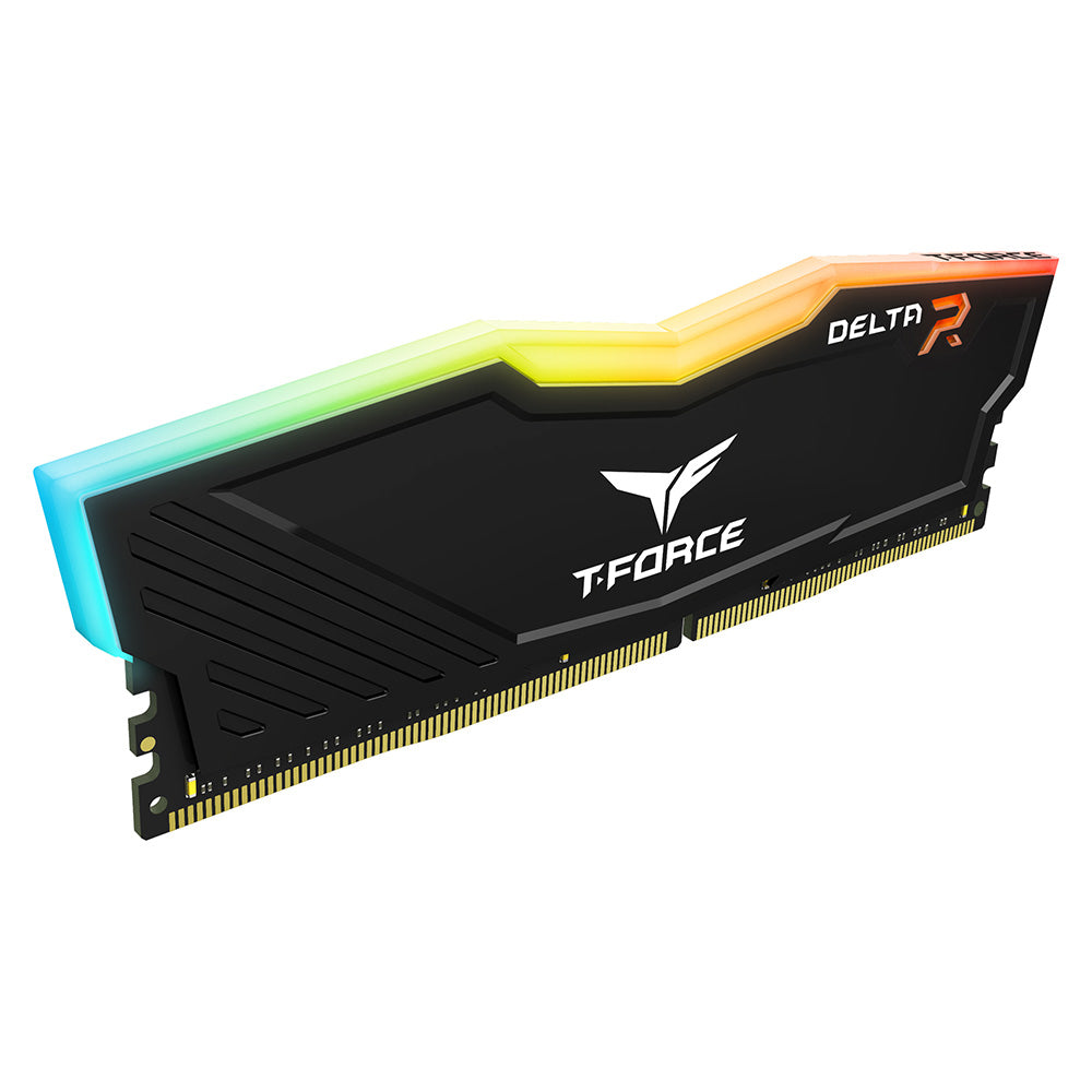 TEAMGROUP T-Force Delta RGB 16GB Kit (2x8) 3600MHz CL18 DDR4 Desktop Memory - Black