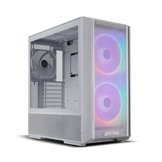 Lian Li LANCOOL 216 (216R-W) MESH (White) ARGB ATX Mid Tower Tempered Glass Gaming Case W/ Type-C & (2x160mm ARGB Fans + 140mm PWM Fan)