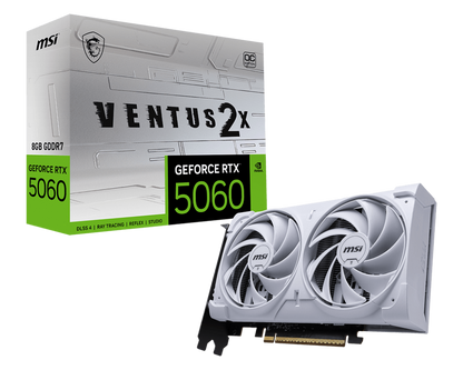 MSI GeForce RTX™ 5060 8G VENTUS 2X OC WHITE 8GB GPU