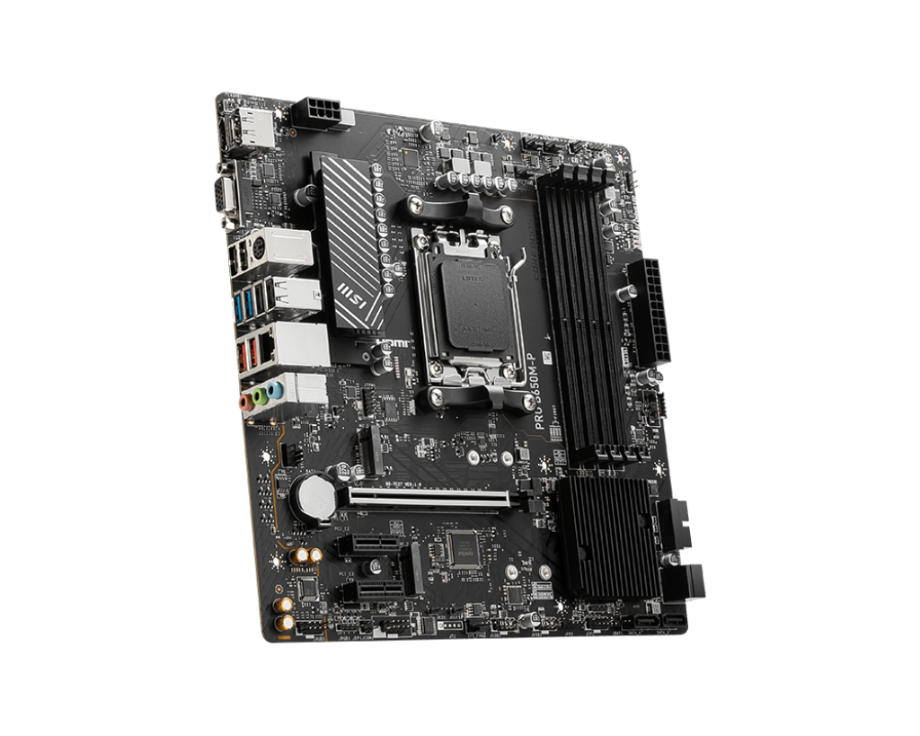MSI PRO B650M-P AMD RYZEN 7000 Series AM5/DDR5/PCIe 4.0/2xM.2 - mATX Gaming MotherBoard