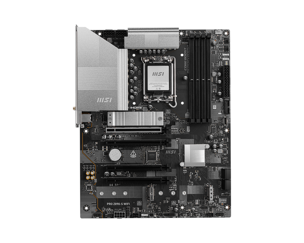MSI PRO Z890-S WIFI (Wi-Fi 7), Intel Core Ultra (Series 2), LGA 1851/DDR5/PCIe 5.0/3xM.2 - ATX Gaming MotherBoard