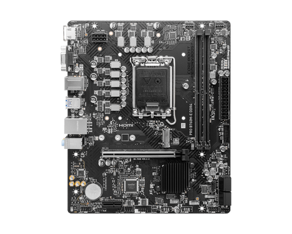 MSI PRO B760M-E, Intel 13th 12th Series, LGA 1700/DDR4/PCIe 4.0/1xM.2 - mATX Gaming MotherBoard
