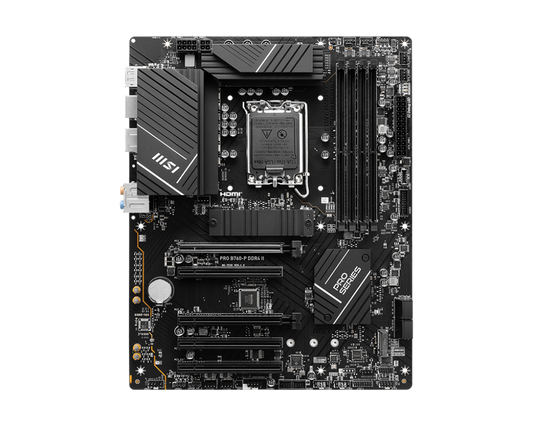 MSI PRO B760-P II, Intel 14th 13th 12th Series, LGA 1700/DDR4/PCIe 4.0/2xM.2 - ATX Gaming MotherBoard