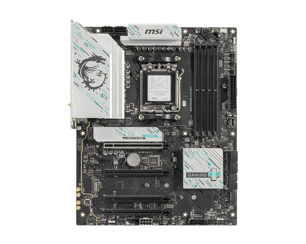 MSI B850 GAMING PLUS WIFI (Wi-Fi 7) AMD RYZEN 7000 8000 9000 Series AM5/DDR5/PCIe 5.0/3xM.2 - ATX Gaming MotherBoard