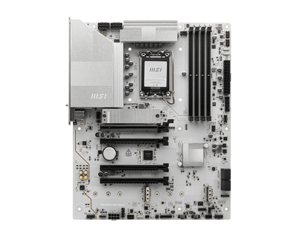 MSI PRO Z890-S WIFI WHITE (Wi-Fi 7), Intel Core Ultra (Series 2), LGA 1851/DDR5/PCIe 5.0/3xM.2 - ATX Gaming MotherBoard