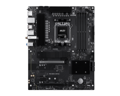 MSI PRO B850-S WIFI6E, AMD RYZEN 7000 8000 9000 Series AM5/DDR5/PCIe 5.0/2xM.2 - ATX Gaming MotherBoard