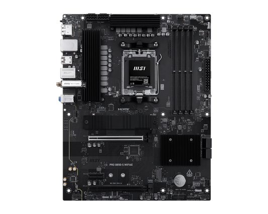 MSI PRO B850-S WIFI6E, AMD RYZEN 7000 8000 9000 Series AM5/DDR5/PCIe 5.0/2xM.2 - ATX Gaming MotherBoard