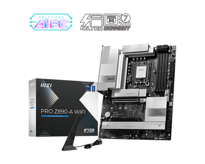 MSI PRO Z890-A WIFI (Wi-Fi 7), Intel Core Ultra (Series 2), LGA 1851/DDR5/PCIe 5.0/4xM.2 - ATX Gaming MotherBoard
