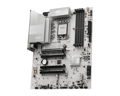 MSI PRO Z890-S WIFI WHITE (Wi-Fi 7), Intel Core Ultra (Series 2), LGA 1851/DDR5/PCIe 5.0/3xM.2 - ATX Gaming MotherBoard