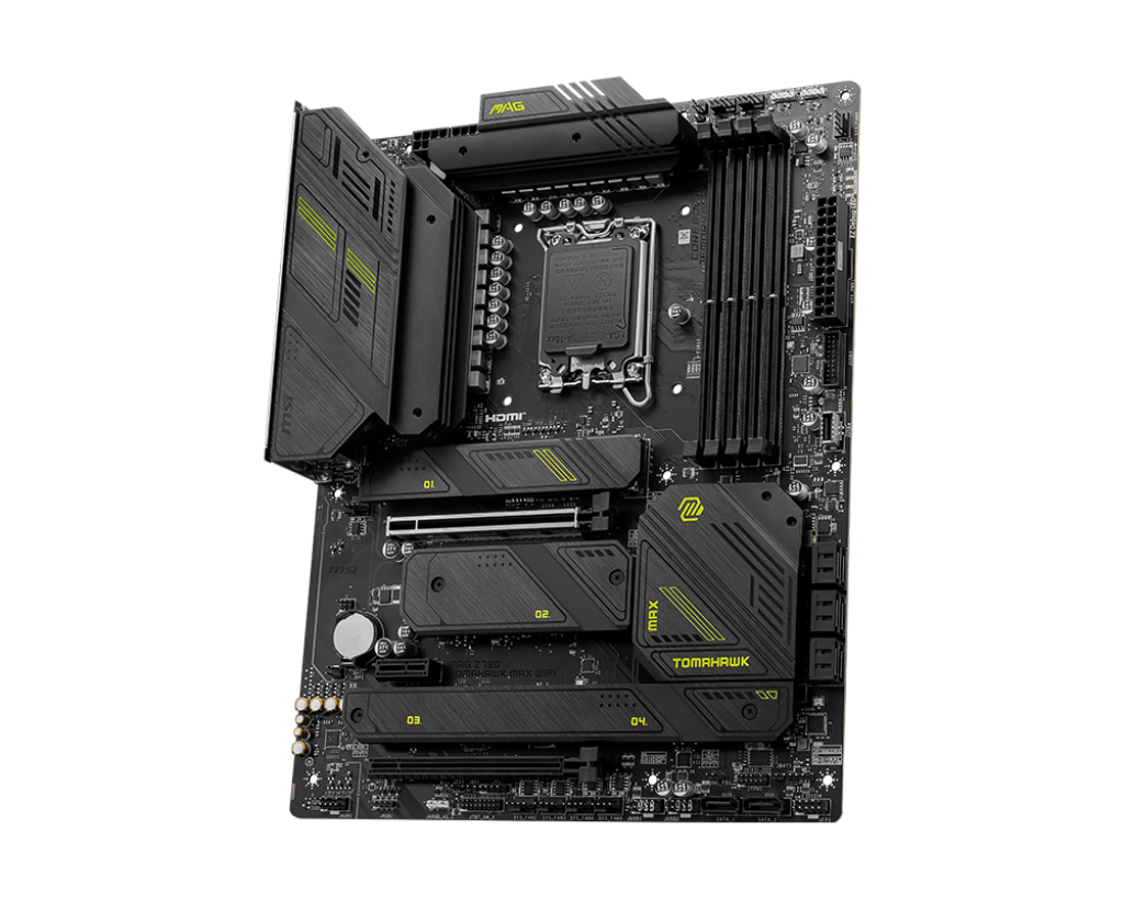 MSI MAG Z790 TOMAHAWK MAX WIFI (Wi-Fi 7), Intel 14th 13th 12th Series, LGA 1700/DDR5/PCIe 5.0/4xM.2 - ATX Gaming MotherBoard