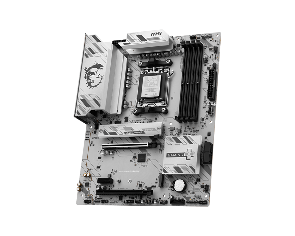 MSI B850 GAMING PLUS WIFI6E AMD RYZEN 7000 8000 9000 Series AM5/DDR5/PCIe 5.0/2xM.2 - ATX Gaming MotherBoard