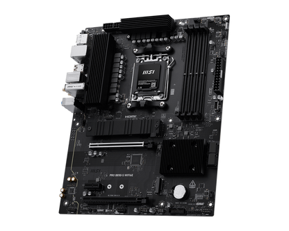 MSI PRO B850-S WIFI6E, AMD RYZEN 7000 8000 9000 Series AM5/DDR5/PCIe 5.0/2xM.2 - ATX Gaming MotherBoard
