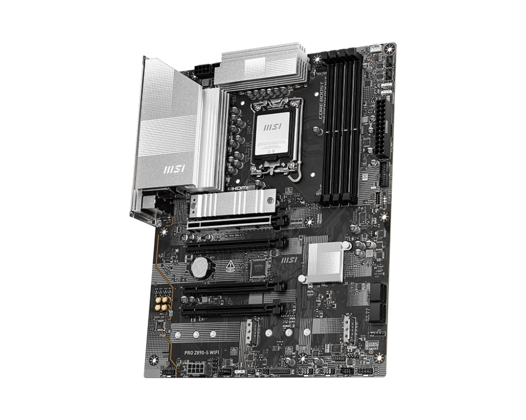 MSI PRO Z890-S WIFI (Wi-Fi 7), Intel Core Ultra (Series 2), LGA 1851/DDR5/PCIe 5.0/3xM.2 - ATX Gaming MotherBoard