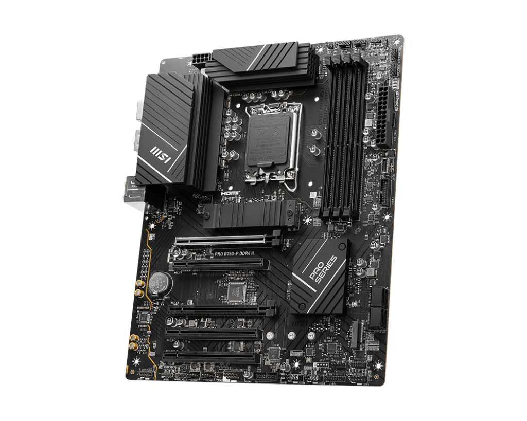 MSI PRO B760-P II, Intel 14th 13th 12th Series, LGA 1700/DDR4/PCIe 4.0/2xM.2 - ATX Gaming MotherBoard