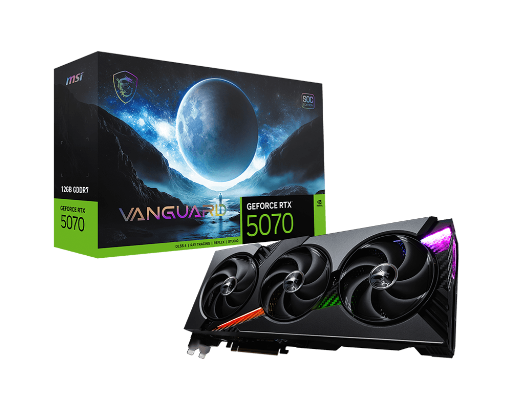 MSI GeForce RTX™ 5070 12GB VANGUARD SOC GPU
