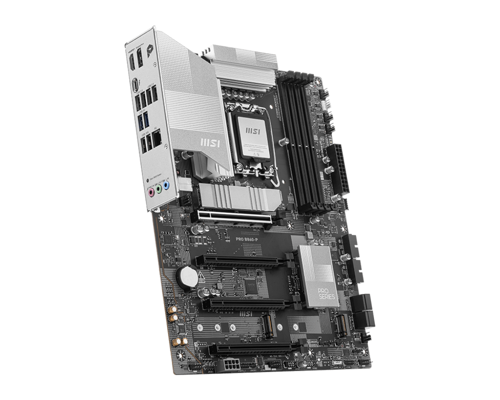 MSI PRO B860-P Intel Core Ultra (Series 2), LGA 1851/DDR5/PCIe 5.0/3xM.2 - ATX Gaming MotherBoard