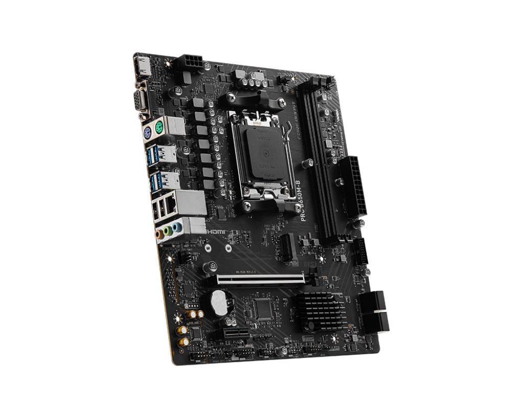 MSI PRO B650M-B AMD RYZEN 7000 Series AM5/DDR5/PCIe 4.0/1xM.2 - mATX Gaming MotherBoard