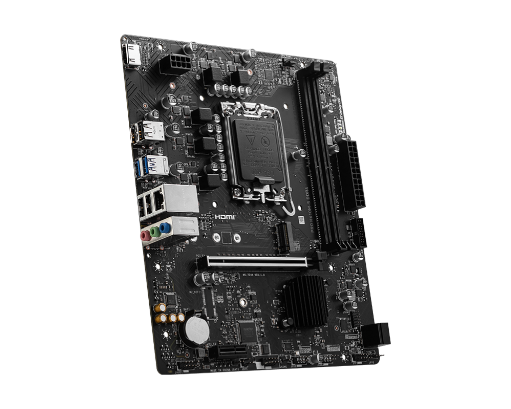 MSI PRO H610M-S, Intel 14th 13th 12th Series, LGA 1700/DDR4/PCIe 4.0/1xM.2 - mATX Gaming MotherBoard