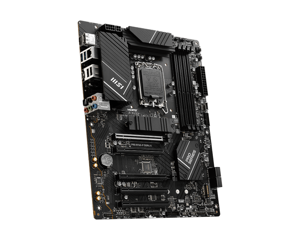 MSI PRO B760-P II, Intel 14th 13th 12th Series, LGA 1700/DDR4/PCIe 4.0/2xM.2 - ATX Gaming MotherBoard