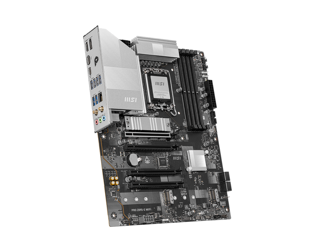 MSI PRO Z890-S WIFI (Wi-Fi 7), Intel Core Ultra (Series 2), LGA 1851/DDR5/PCIe 5.0/3xM.2 - ATX Gaming MotherBoard