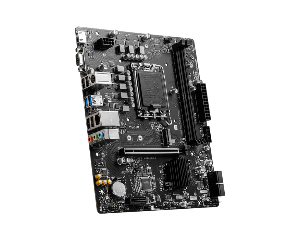 MSI PRO B760M-E, Intel 13th 12th Series, LGA 1700/DDR4/PCIe 4.0/1xM.2 - mATX Gaming MotherBoard