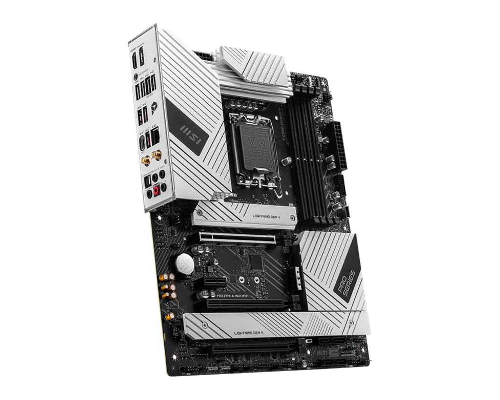 MSI PRO Z790-A MAX WIFI (Wi-Fi 7), Intel 14th 13th 12th Series, LGA 1700/DDR5/PCIe 5.0/4xM.2 - ATX Gaming MotherBoard