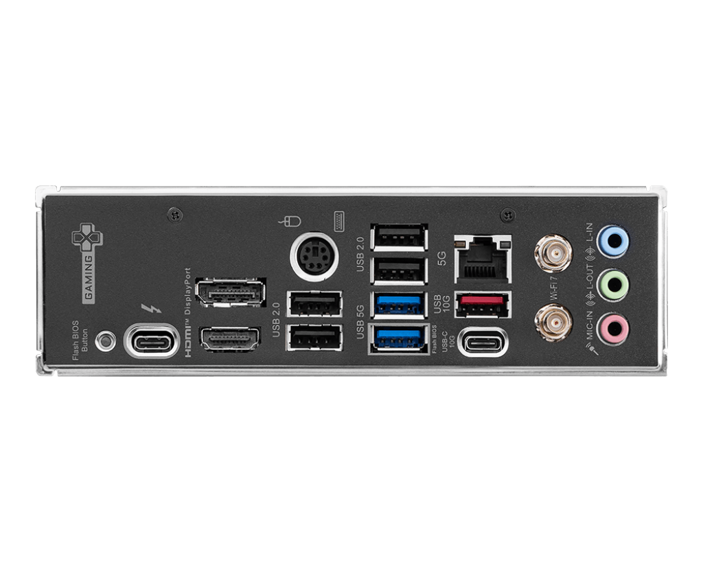 MSI Z890 GAMING PLUS WIFI (Wi-Fi 7), Intel Core Ultra (Series 2), LGA 1851/DDR5/PCIe 5.0/4xM.2 - ATX Gaming MotherBoard