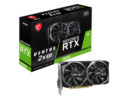MSI GeForce RTX™ 3050 VENTUS 2X XS 8G OC GPU