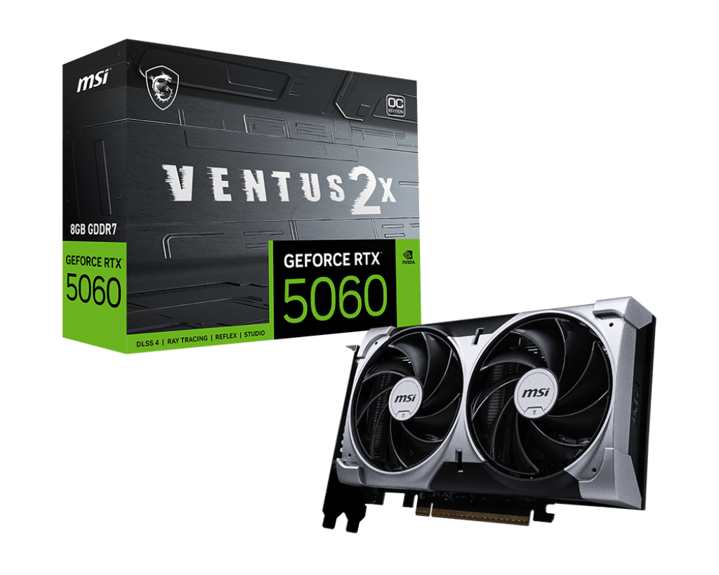 MSI GeForce RTX™ 5060 8G VENTUS 2X OC 8GB GPU