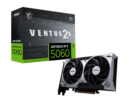 MSI GeForce RTX™ 5060 8G VENTUS 2X OC 8GB GPU