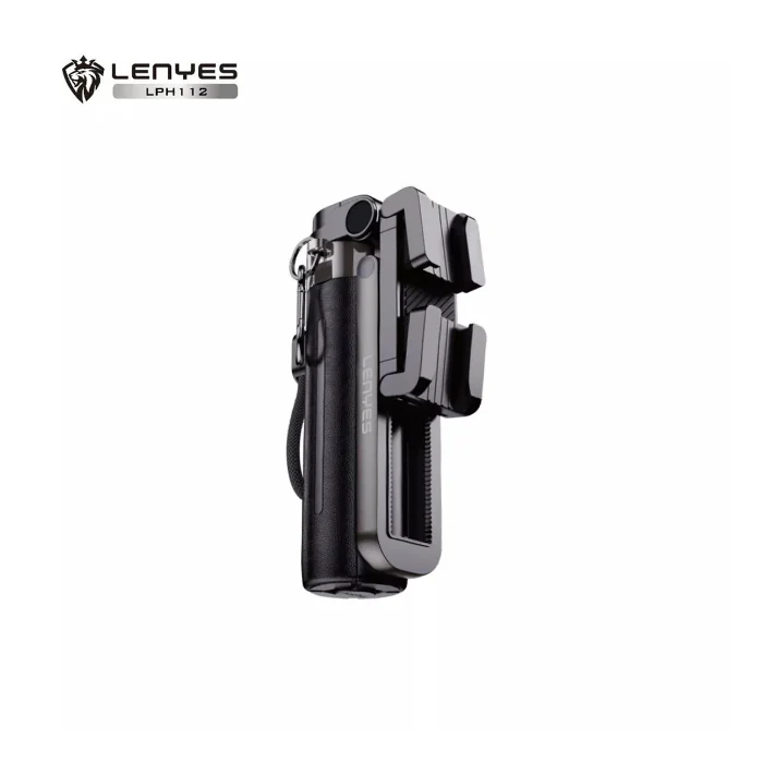 Lenyes LPH112 3-in-1 Phone Holder – Bluetooth Remote, Telescopic Stand & Grip