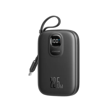JOYROOM POWER BANK JR-PBF17 22.5W Powerbank Built in Type c/Lightning Cable 10000mAh Black