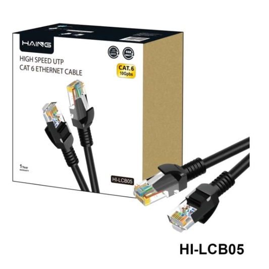 HAING HI-LCB05-20M Cat6 26 AWG 10/100/1000 1 Gbps Ethernet Cable 20M