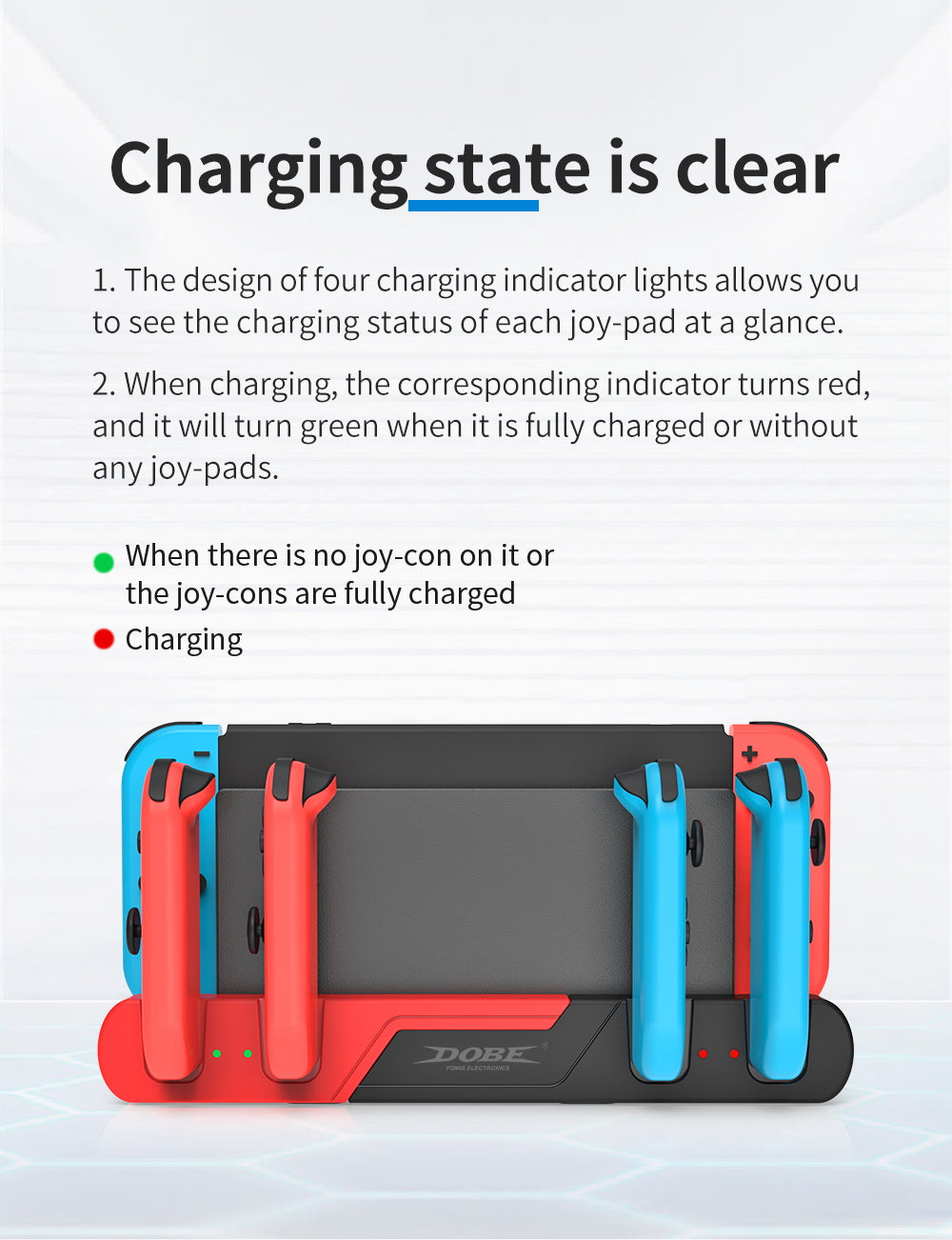 DOBE 6 In 1 Charging Dock TNS-0122 for Nintendo Switch